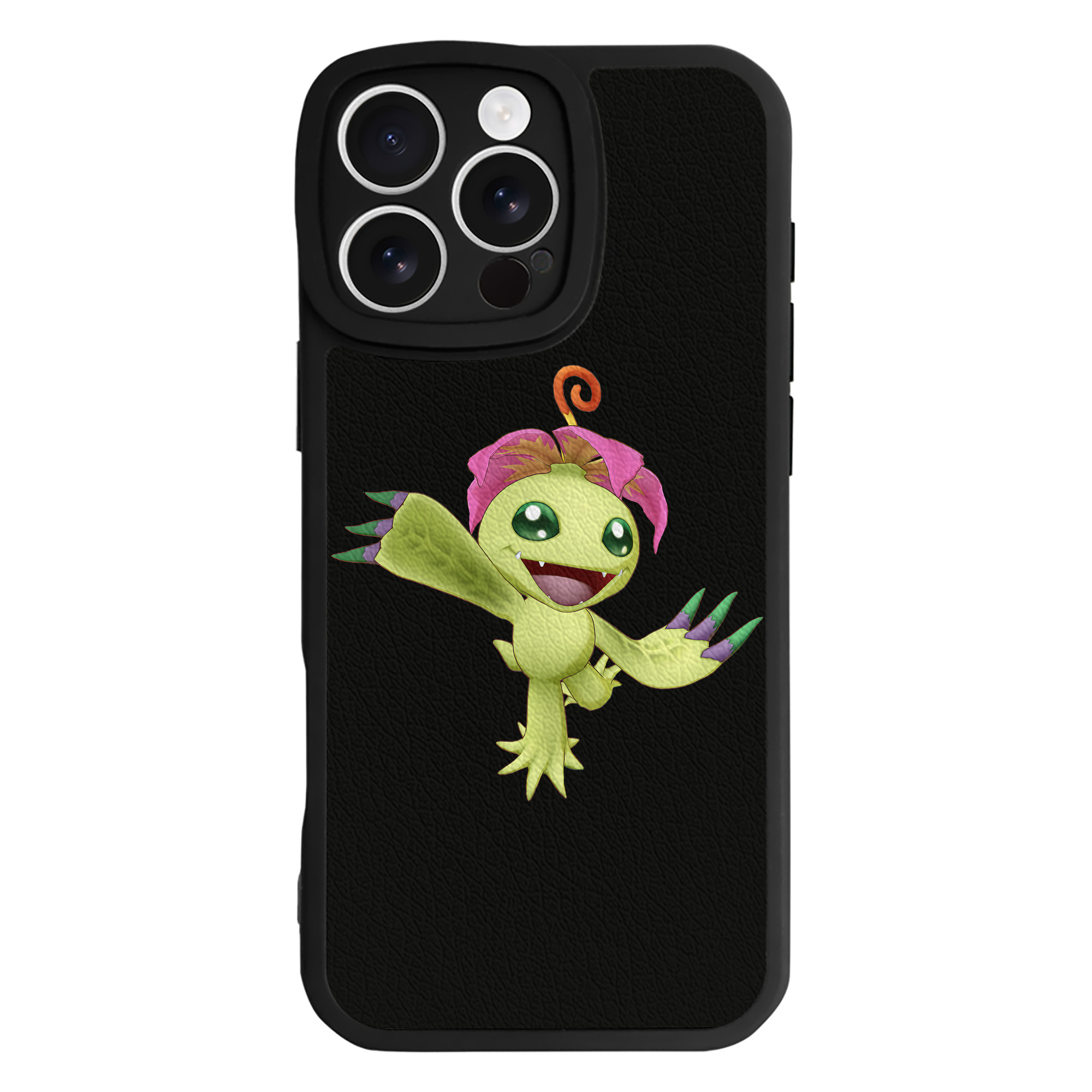 （画像用） Digimon デジタルモンスター/デジモン 【iPhone 16シリーズ対応】シリコンスマホケース（レザー調） 材質：シリコン